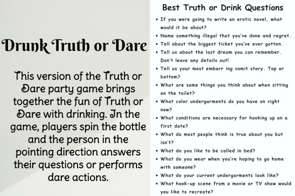 Drunk Truth or Dare