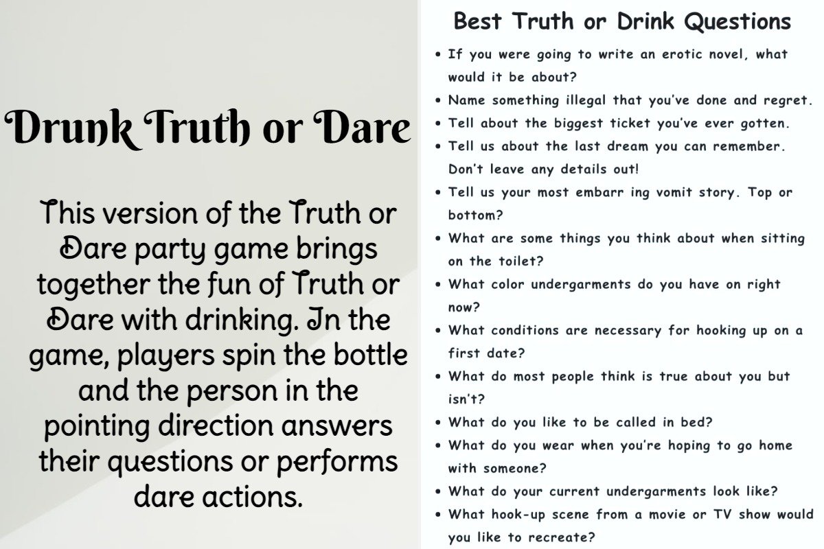 Drunk Truth or Dare