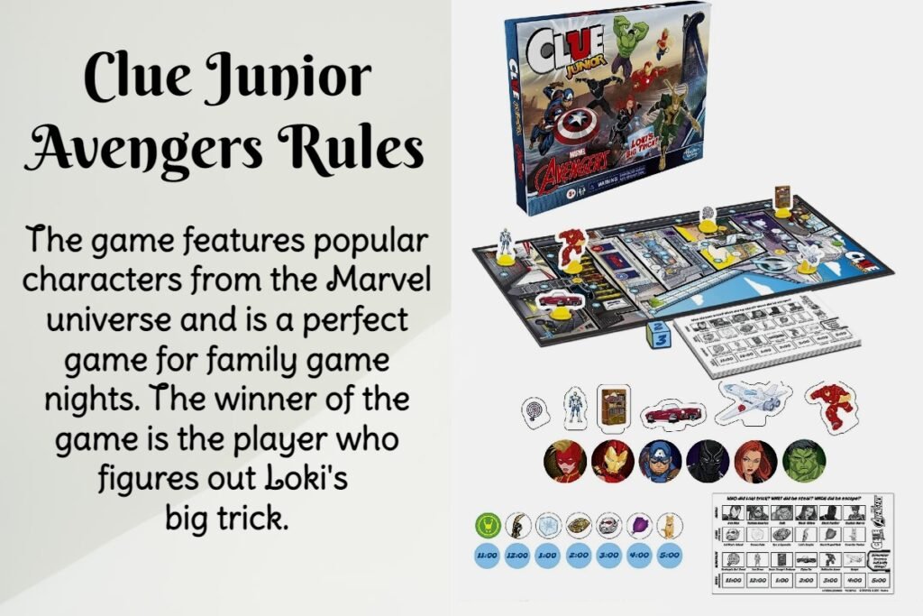 Clue Junior Avengers Rules