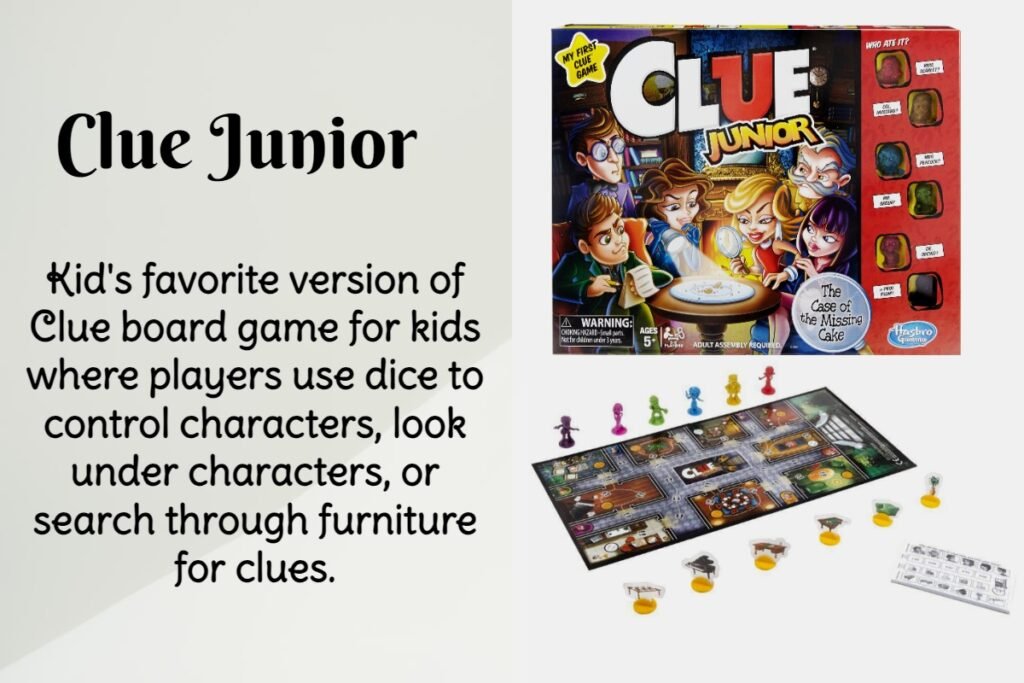 clue junior board game for kids