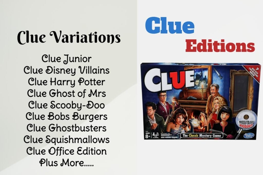 Themed Clue Games Clue Variations