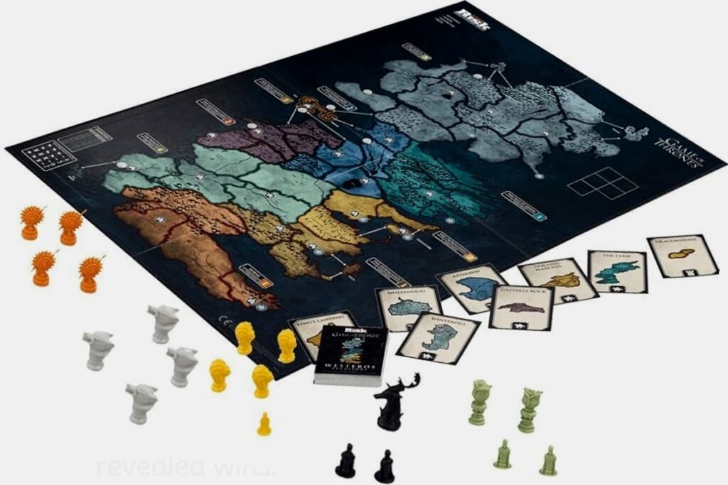 The continents are made up of groups of territories that a player can control by taking over all of them. Each individual continent appears in a different color and has a number of territories ranging from 4 to 12. The players receive bonus troops for controlling continents at the start of their next turn, and the number of bonus troops a player receives depends on the size of the continent, with larger continents offering more troops. This makes conquering and controlling continents a key strategy for players aiming to strengthen their position and dominate the game.