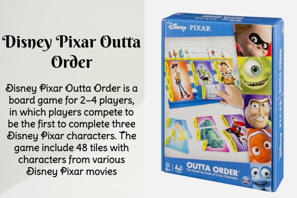 About the Disney Pixar Outta Order Board Game