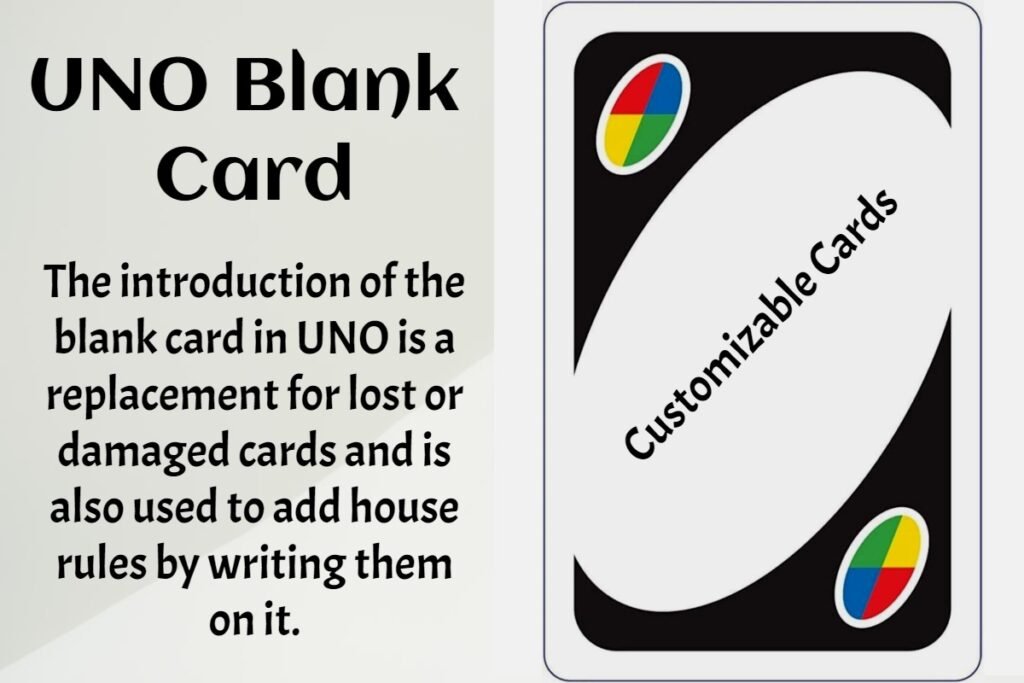 The UNO Blank Card OR Wild Customizable Cards