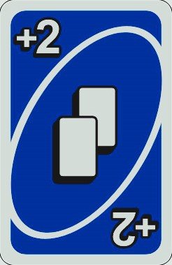 uno draw two blue card