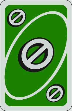 uno skip card green