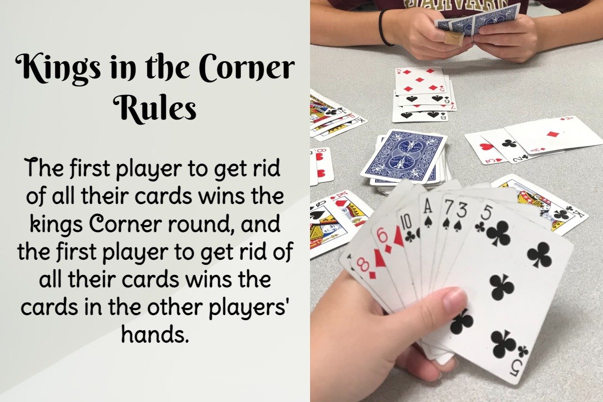 The Kings Corner Card Game (Rules For Kings In The Corner)