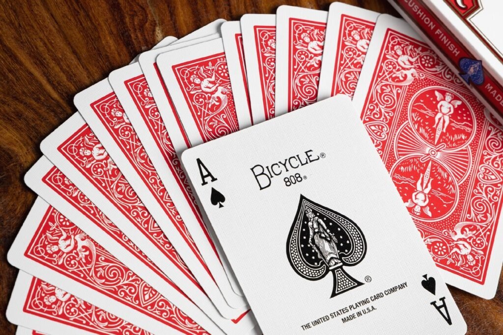 You can play the Nickels card game with a standard deck of playing cards for two players or two decks of playing cards for four players.