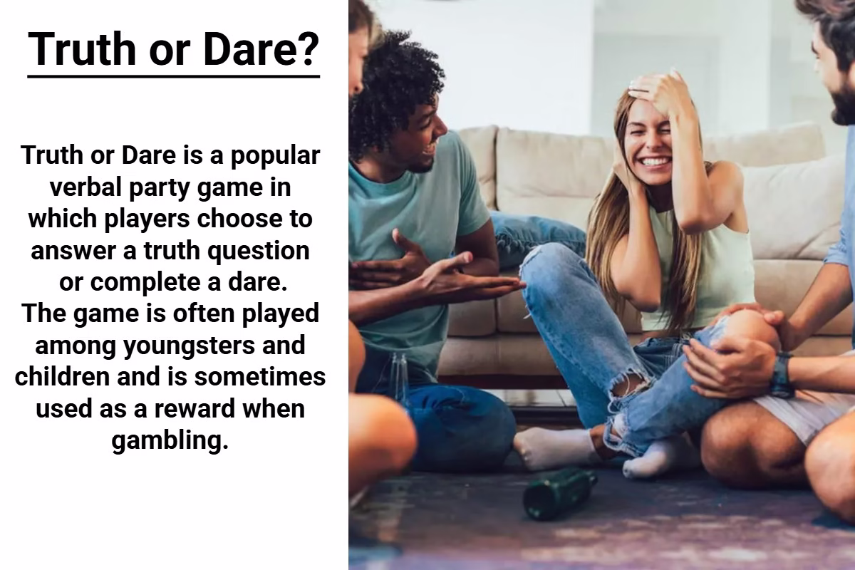 Truth or Dare For Youngsters 1 Truth or Dare For Youngsters truth or dare truth or dare